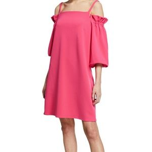 Laundry By Shelli SegalCold-Shoulder Ruffle Dress